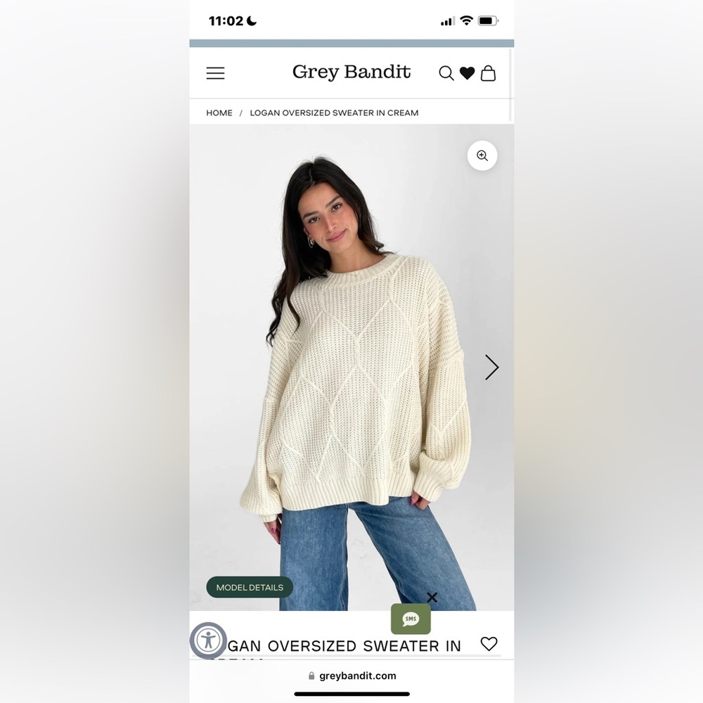 grey bandit logan sweater (gilmore girls sweater)